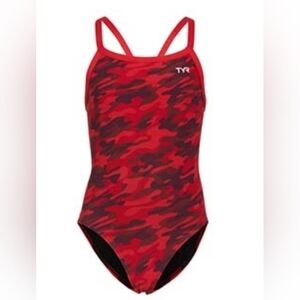 Nwt TYR Women's Camo Diamondfit One Piece Swimsuit Size 26